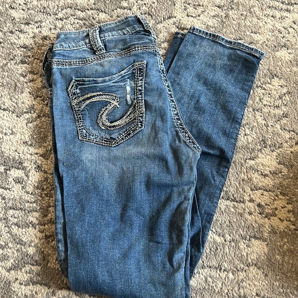 Silver jeans